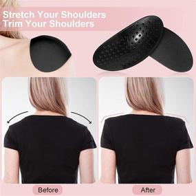 img 2 attached to 👚 Enhance Comfort & Confidence: 4 Pairs of Anti-Slip Silicone Shoulder Pads for Women