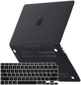 img 4 attached to JelyTech MacBook Air 13 inch Case 2020: Matte Black Hard Shell Cover with Keyboard Cover for Newest Apple 13 inch Mac Air Retina Display with Touch ID - A2179