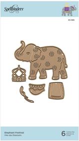 img 1 attached to 🐘 Фестиваль слонов Die D-Lites от Spellbinders Papercrafts, Inc.