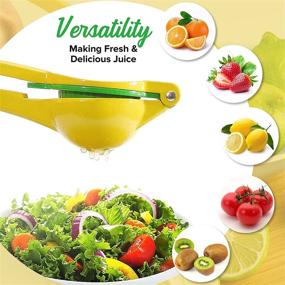 img 1 attached to 🍋 Yellow Lemon Squeezer, Premium Manual Citrus Press for Lemons and Limes - Handheld Lemon Juicer, Dishwasher Safe Kitchen Tool