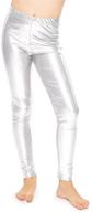 metallic mystique leggings: ultimate stretch & comfort for girls' clothing logo