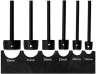 🔪 набор инструментов cooyeah для обрезки полукруглого края кожаного ремня - 6 штук для изготовления ремешков, кошельков и сумок (15.20.25.30.35.40 мм) логотип