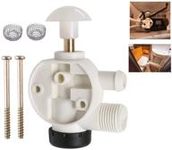 🚽 durable rv water valve assembly kit: leimo 385314349 for dometic 385314349 sealand ecovac vacuflush pedal flush toilets logo