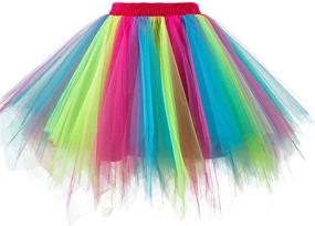 img 1 attached to 👗 Girstunm Women's 1950s Vintage Petticoats Bubble Tutu Dance Half Slip Skirt: A Stunning Retro Wardrobe Essential