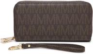 💼 double zip wristlet wallet for women - stylish handbag & wallet combo for wristlets logo