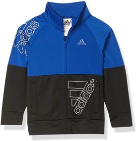img 4 attached to 👕 Раскройте свой стиль: Куртка для мальчиков Adidas Tricot освежает активную одежду для мальчиков