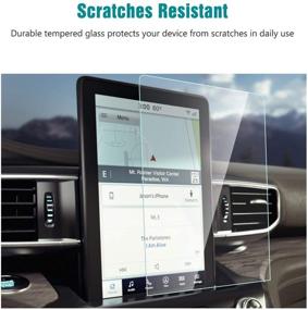 img 3 attached to 📱 2020 2021 Ford Explorer 10.1-inch Touch Screen Protector: Anti Glare, Scratch Resistant, Shockproof – Flyingchan