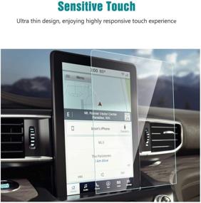 img 1 attached to 📱 2020 2021 Ford Explorer 10.1-inch Touch Screen Protector: Anti Glare, Scratch Resistant, Shockproof – Flyingchan