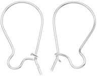 💍 5 pairs of beadaholique ss/124 sterling earring hooks kidney wires, 21-gauge, silver logo
