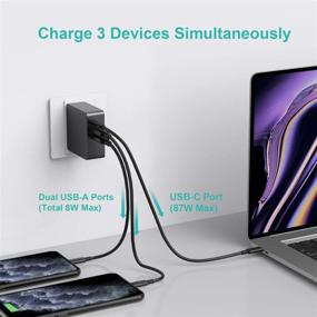 img 1 attached to 🔌 Nekteck 95W USB C Wall Charger, USB-IF Certified, PD 3.0 Charger with Multiple Ports and Foldable Plug, Compatible with MacBook Pro/Air, HP Spectre, iPad Air/Pro, iPhone 11/12/XR, Pixel 3 XL, and More