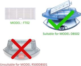 img 1 attached to 🔄 Coredy Replacement Kit: Side Brush and High Efficiency Filter for R400, R550, R650, R750 (R700), R580, G800, G850 Robot Vacuum Cleaner - Enhance Performance and Extend Lifespan