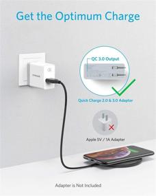 img 3 attached to ⚡ Anker PowerWave Pad: Wireless Charger for iPhone 12/11, AirPods Pro, Galaxy S20/S10 - 10W Fast Charging (No AC Adapter)