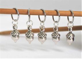 img 2 attached to Set Acorn Stitch Markers Knitting