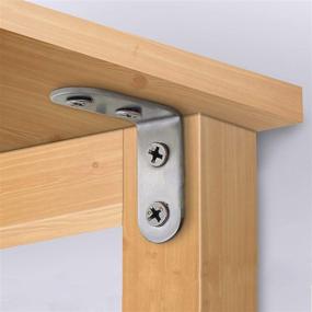 img 1 attached to 🔧 Durablend Stainless Steel Corner Braces for Furniture Shelving: Enhance Stability and Style