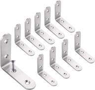 🔧 durablend stainless steel corner braces for furniture shelving: enhance stability and style logo