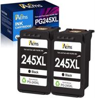 faсms восстановленный кассета с чернилами canon 245xl черного цвета для принтеров pixma mx492 mx490 mg2522 mg2520 mg2420 (2 черных) логотип