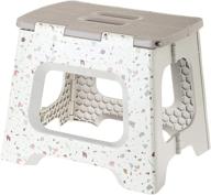 🪑 vigar compact foldable stool: lightweight non-slip folding step stool with terrazzo body - 330lb capacity logo