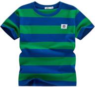 cotton stripe boys' clothing: wiyoshy sleeve t shirts logo