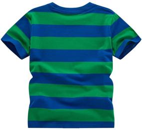 img 3 attached to Cotton Stripe Boys' Clothing: WIYOSHY Sleeve T Shirts