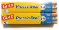 glad press 'n seal wrap 2-pack 🌟 - 140 sq. ft. total - versatile and reliable logo