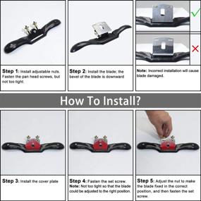 img 1 attached to 🔧 Boeray Adjustable SpokeShave: The Ultimate Portable Woodworking Tool