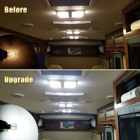 img 3 attached to 💡 BRISHINE 20PCS 1141 1156 Interior LED Light Bulbs: Super Bright 18-SMD 6000K Xenon White Replacement for Camper Trailer Boat Indoor Lights - Buy Now!