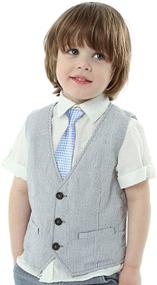 img 2 attached to kilofly Adjustable Pre-tied Neck Strap Tie Set of 5 for Boys - Enhance your Baby's Style