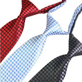img 1 attached to kilofly Adjustable Pre-tied Neck Strap Tie Set of 5 for Boys - Enhance your Baby's Style