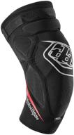 🧑 troy lee designs raid knee guard - black, size medium/large logo