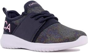 img 4 attached to 🌈 Comfortable Rainbow Girls' Nautica Kappil Sneaker Shoes - Athletic Shoes for Girls