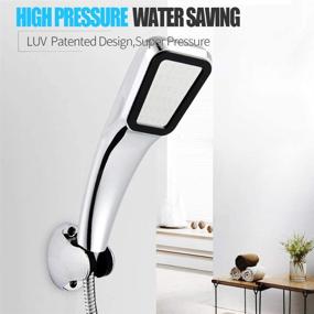 img 3 attached to Handheld Pressure Streamline Rainfall Showerhead