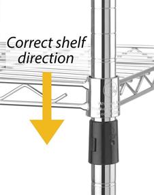 img 1 attached to 🔧 Whitmor Supreme Leveling Feet 5-Tier Adjustable Chrome Shelving Unit with 350 lb Capacity per Shelf