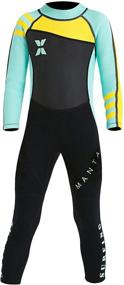 img 4 attached to 🏊 DIVE & SAIL Kids 2.5mm Wetsuit: Long Sleeve One Piece UV Protection Thermal Swimsuit - Ultimate Swimwear for Kids!