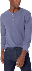 img 2 attached to Men's Goodthreads Long Sleeve Thermal Shirt in Heather Oatmeal - Comfortable and Stylish Clothing Option