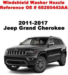 img 2 attached to 🚗 ZHParty Фортовая форсунка омывателя ветрового стекла с разбрызгивателем - Jeep Grand Cherokee (2011-2021), Dodge Grand Caravan (2011-2014), Dodge Durango (2011-2018) - оригинальная замена OEM