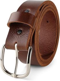 img 2 attached to 👞 Men's Grain Leather Interchangeable Buckles - 5000BUK | Enhance Your Style with High-Quality Accessories