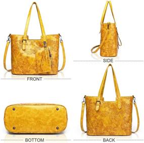 img 1 attached to 👜 Stylish Embossed Ladies Crossbody Handbag: Fashionable Shoulder Women's Handbags & Wallets