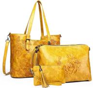 👜 stylish embossed ladies crossbody handbag: fashionable shoulder women's handbags & wallets logo