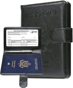 img 4 attached to MCmolis Documents Organizer Vaccination Buckle Rose Travel Accessories in Passport Covers