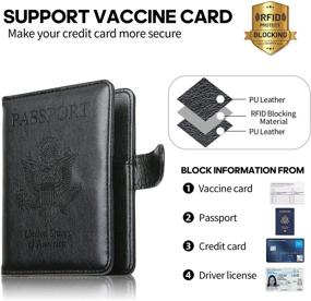 img 2 attached to MCmolis Documents Organizer Vaccination Buckle Rose Travel Accessories in Passport Covers