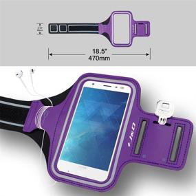 img 3 attached to 🏃 J&D Armband for Motorola Moto G Play 2021/G Power 2021/G Stylus 2021 - Sports Running Armband with Key Holder & Earphone Slot