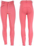 👖 horze active kids unisex silicone grip full seat equestrian breeches, sizes available in the united states logo