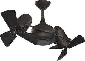 img 4 attached to 🏡 Matthews DG-TB-WDBK Dagny 41" Outdoor Ceiling Fan: Remote Control, Textured Bronze Finish