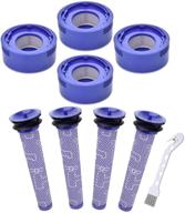 🔍 mochenli 8 pack filter replacement kit: compatible with dyson v7 v8 animal & absolute cordless vacuum, includes 4 post-filter & 4 pre-filter set - compare to part 965661-01 & 967478-01 логотип