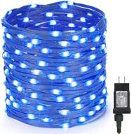 🎄 brizled blue christmas lights outdoor - 200 led, 72.17ft, 8 modes, waterproof & connectable - ideal for indoor xmas tree party & home decor logo
