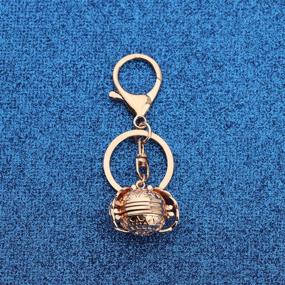 img 3 attached to WUSUANEDangel Wings Keychain: Expandable Photo Locket Jewelry Souvenir, Perfect Memorial Gift