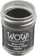 15ml wow black glint embossing powder logo