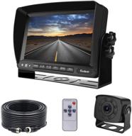 📷 enhanced 175º wide view backup camera monitor kit for vans, rvs, and oversize vehicles - hd quality, infrared wired rear view cam, 7 inch adjustable monitor for trucks, trailers, and buses logo