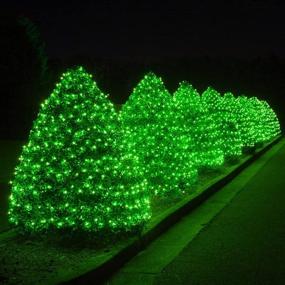 img 1 attached to 🎄 Festive FUNPENY Green Christmas Lights: 150 Count Incandescent Mini Clear String Lights - UL Certified Indoor Outdoor Xmas Tree Party Holiday Wedding Home Decor