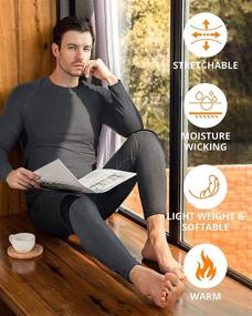img 2 attached to 🔥 Stay Warm all Winter with the Runhit Mens Thermal Underwear Set
